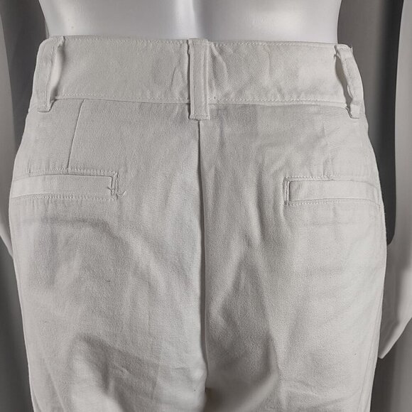 Talbots Womens Petite White Cotton Stretch Capris Pants Size 10P - Picture 5 of 11